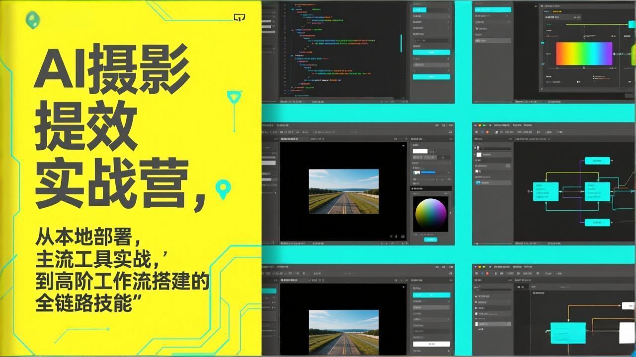 AI+摄影提效实战营，从本地部署，主流工具实战，到高阶工作流搭建的全链路技能-小创项目网