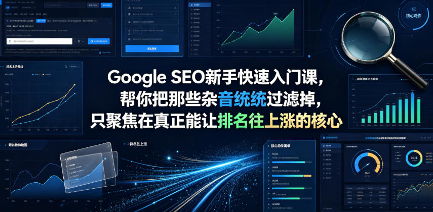 Google SEO新手快速入门课，帮你把那些杂音统统过滤掉，只聚焦在真正能让排名往上涨的核心动作【原创双语字幕】-小创项目网