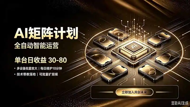 AI智能对话，矩阵规模化创业，全程技术扶持，长久稳定，日入800+-小创项目网