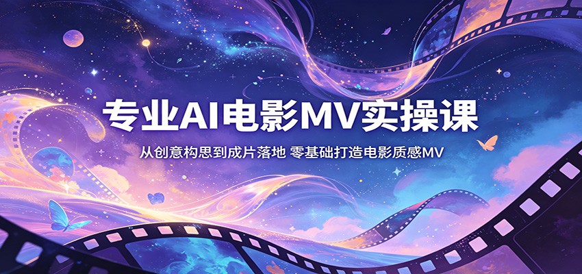 专业AI电影MV实操课：从创意构思到成片落地，零基础打造电影质感MV-小创项目网