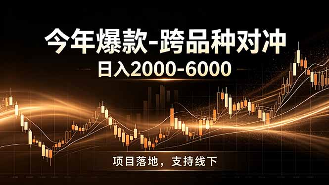 全新跨品种对冲模式上线！日稳定盈利 2000-6000，合规长久可批量放大-小创项目网