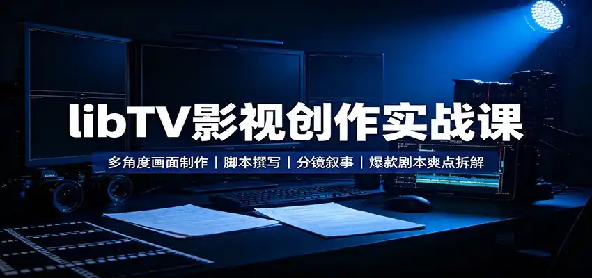 libTV影视创作实战课：多角度画面制作，脚本撰写，分镜叙事，爆款剧本爽点拆解-小创项目网