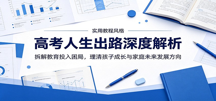 高考人生出路深度解析:拆解教育投入困局,理清孩子成长与家庭未来发展方向-小创项目网
