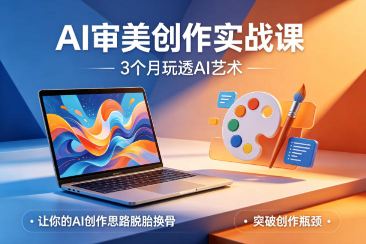 AI审美创作实战课，3个月玩透AI艺术，让你的AI创作思路脱胎换骨，突破创作瓶颈(更新0706)-小创项目网