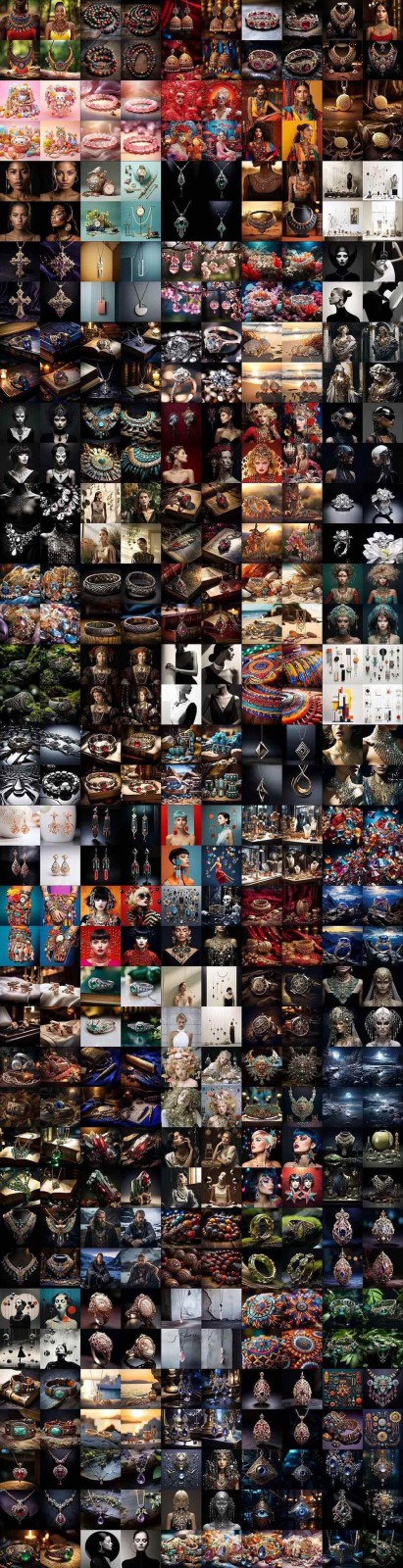 463个Midjourney珠宝摄影提示词：覆盖全品类珠宝，AI设计秒出专业效果-小创项目网