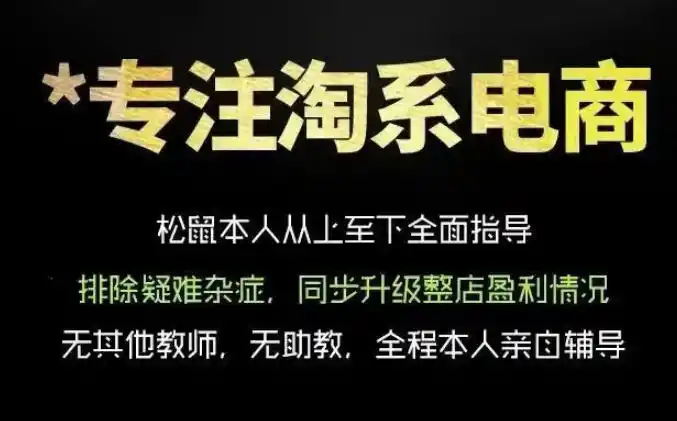 松鼠会电商VIP课程，从基础布局到高阶优化，助你掌握淘宝运营逻辑，提升店铺流量与转化(更新0823)-小创项目网