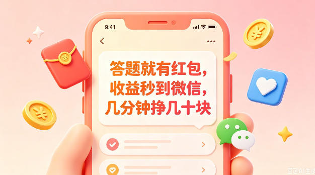 答题就有红包，收益秒到微信，几分钟挣几十块，学生党上班族宝妈都可以玩【揭秘】-小创项目网