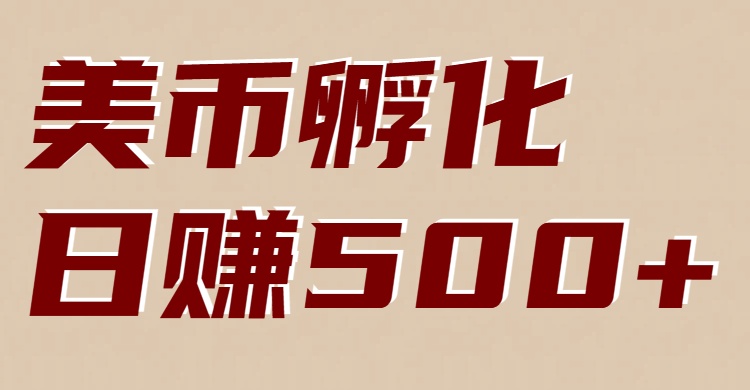 美币孵化项目：电脑全自动挂机赚美金，小白轻松上手-小创项目网