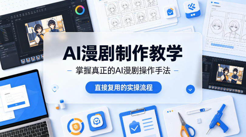 AI漫剧制作教学，带你掌握真正的AI漫剧操作手法，直接复用的实操流程-小创项目网