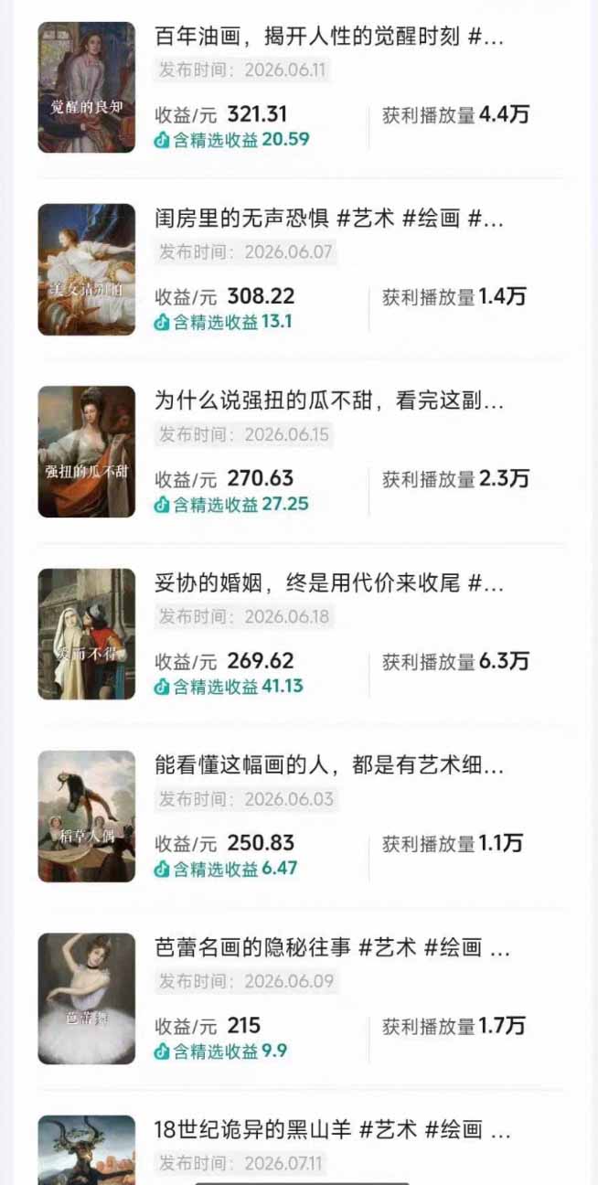 油画解说教学-398众筹来的技术:选题×对标×素材×文案×配音×剪辑×2天开精选×7天通9项权益-小创项目网