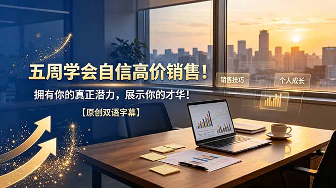 五周学会自信高价销售！拥有你的真正潜力，展示你的才华！【原创双语字幕】-小创项目网