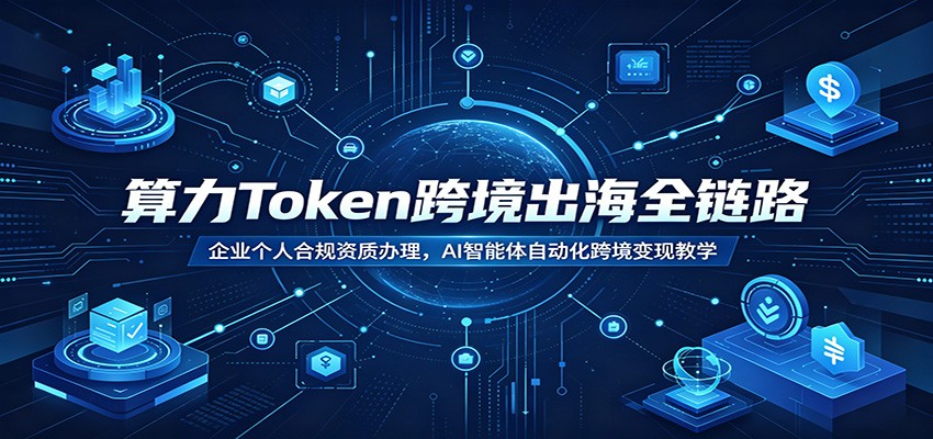 算力Token跨境出海全链路：企业个人合规资质办理，AI智能体自动化跨境变现教学-小创项目网