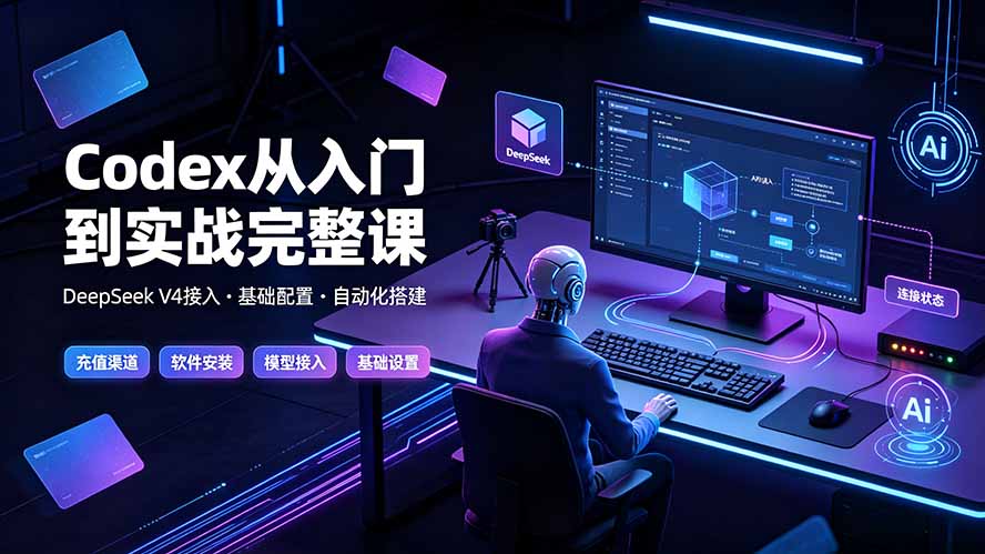 Codex从入门到实战完整课｜充值·安装·接入DeepSeek，记忆·插件·Skill·CLI·MCP全拆解-小创项目网