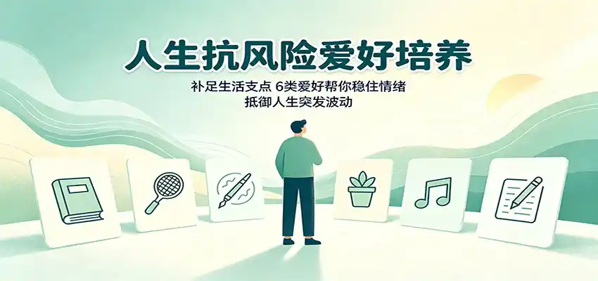 人生抗风险爱好培养：补足生活支点，6类爱好帮你稳住情绪，抵御人生突发波动-小创项目网