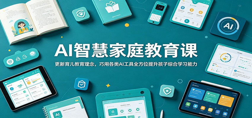 AI智慧家庭教育课：更新育儿教育理念，巧用各类AI工具全方位提升孩子综合学习能力-小创项目网