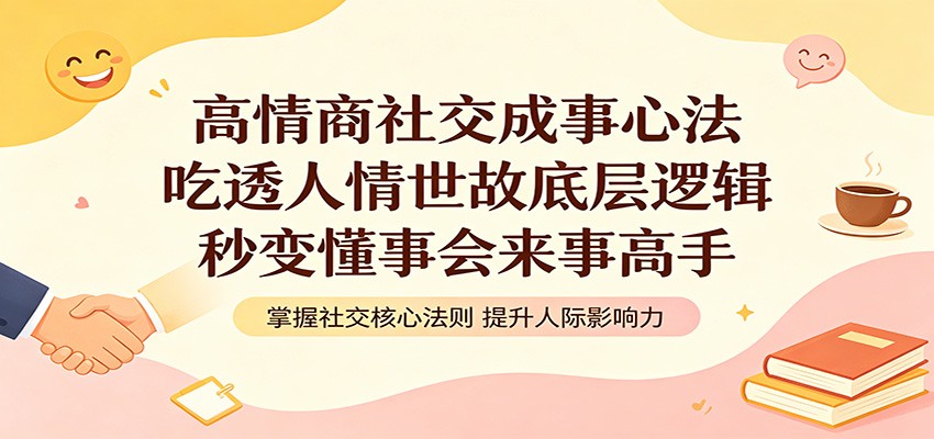 高情商社交成事心法：吃透人情世故底层逻辑，秒变懂事会来事高手-小创项目网