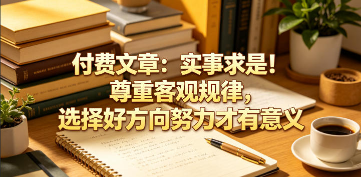 付费文章：实事求是！尊重客观规律，选择好方向努力才有意义-小创项目网