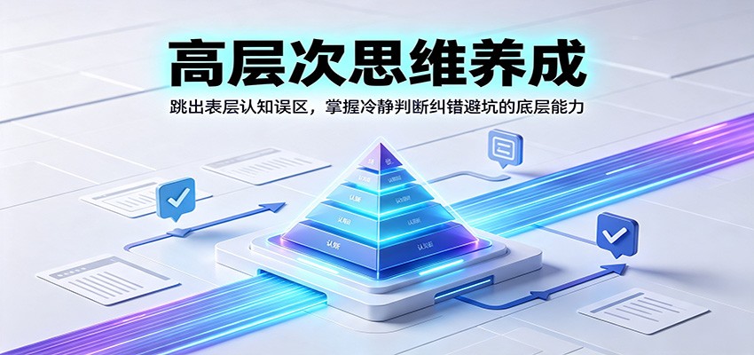 高层次思维养成:跳出表层认知误区,掌握冷静判断纠错避坑的底层能力-小创项目网