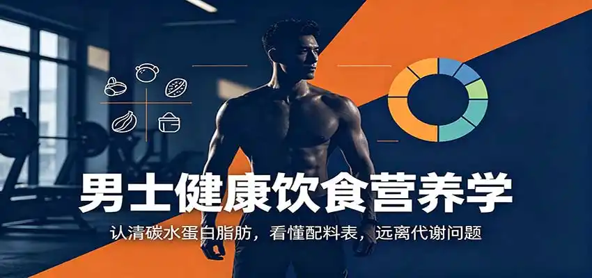 男士健康饮食营养学:认清碳水蛋白脂肪,看懂配料表,远离代谢问题-小创项目网