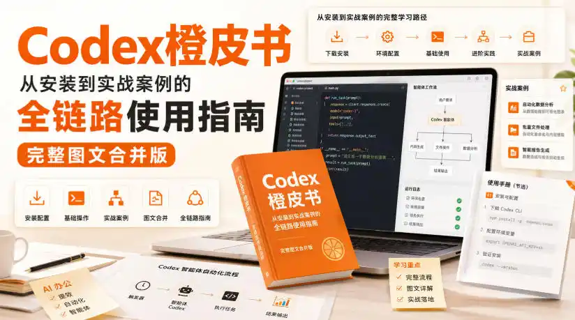 Codex橙皮书，从安装到实战案例的全链路使用指南，完整图文合并版-小创项目网
