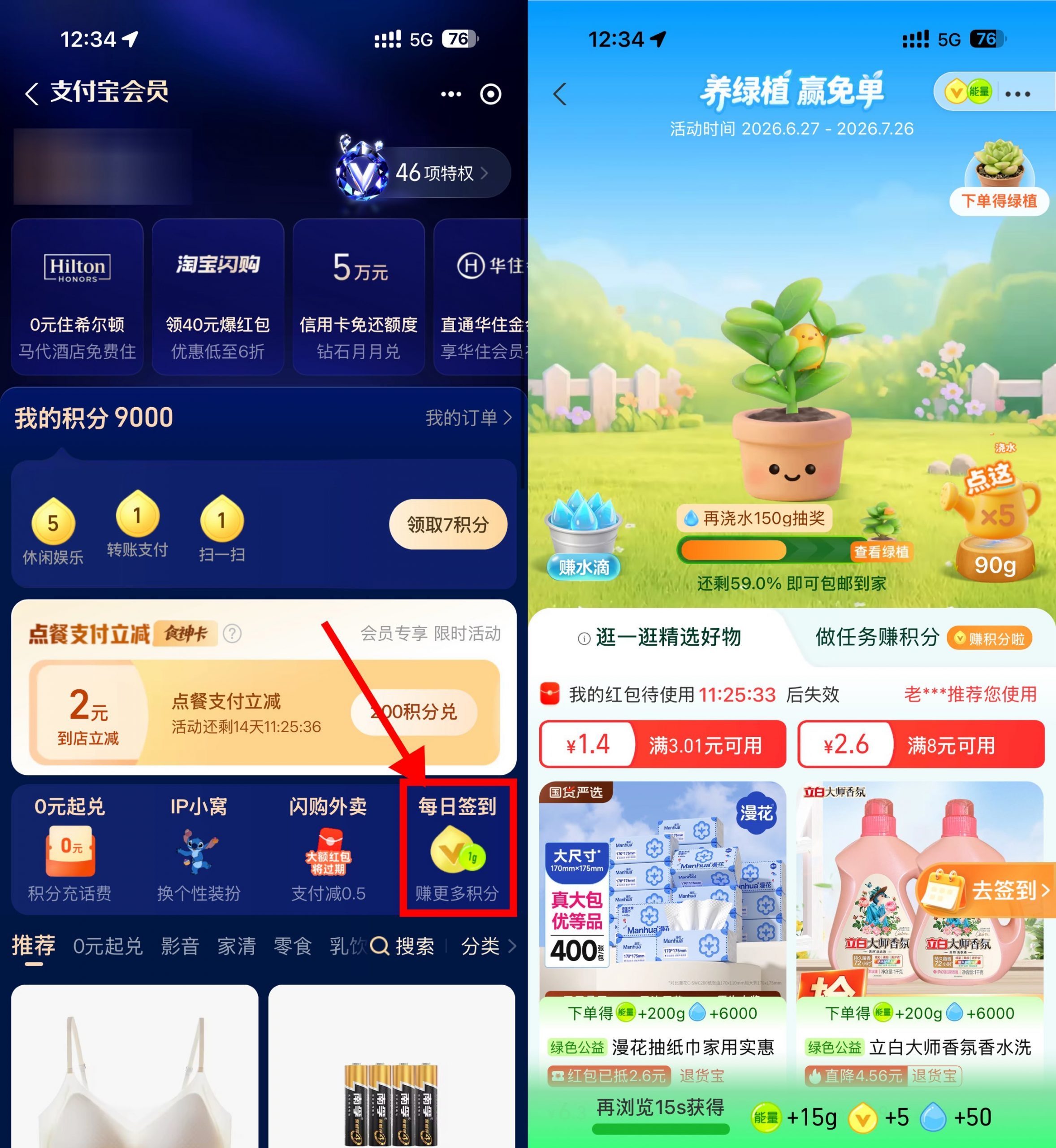 支付宝养绿植领实物绿植免单-小创项目网