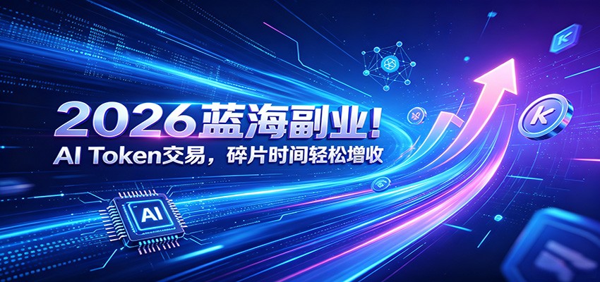 2026蓝海副业！AI Token交易，碎片时间轻松增收-小创项目网