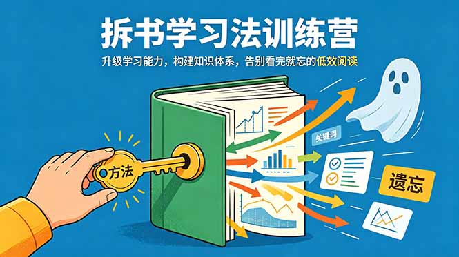 拆书学习法训练营，升级学习能力，构建知识体系，，告别看完就忘的低效阅读-小创项目网