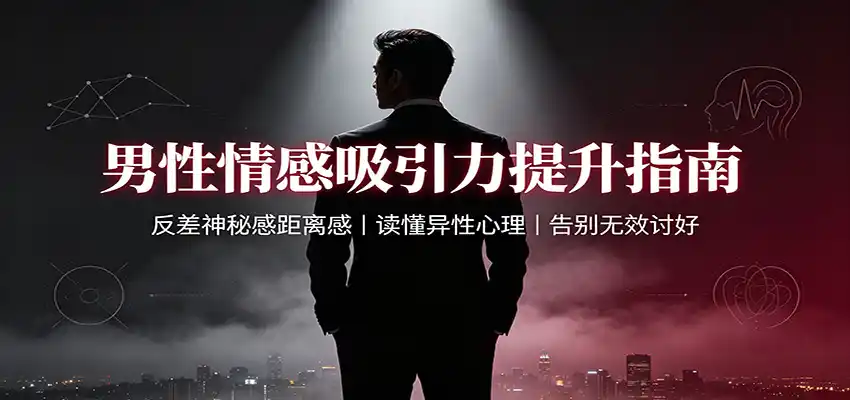 男性情感吸引力提升指南：反差神秘感距离感，读懂异性心理，告别无效讨好-小创项目网