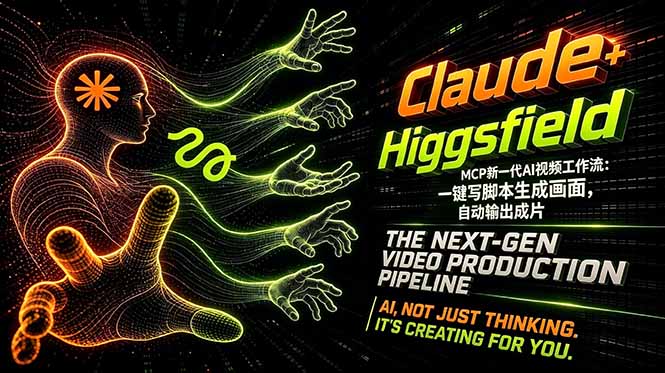 Claude+Higgsfield MCP新一代AI视频工作流：一键写脚本生成画面，自动输出成片-小创项目网