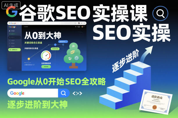谷歌SEO实操课，Google从0开始SEO全攻略，逐步进阶到大神(更新26年)-小创项目网