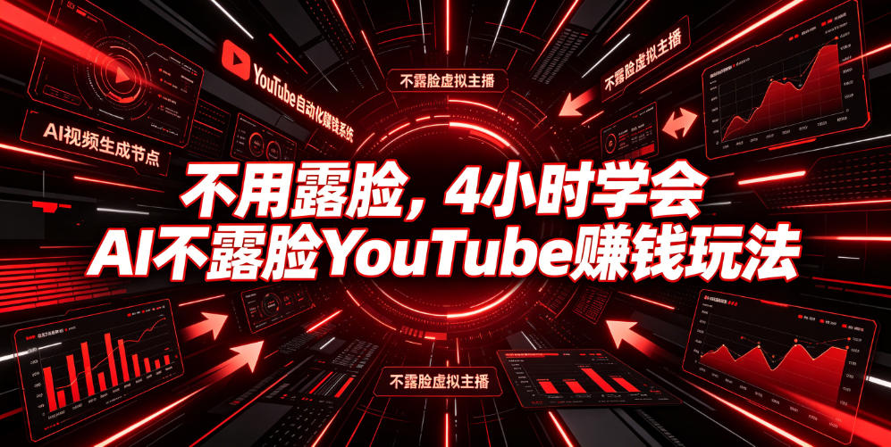 不用露脸，4小时学会AI不露脸YouTube賺钱玩法【原创双语字幕】-小创项目网