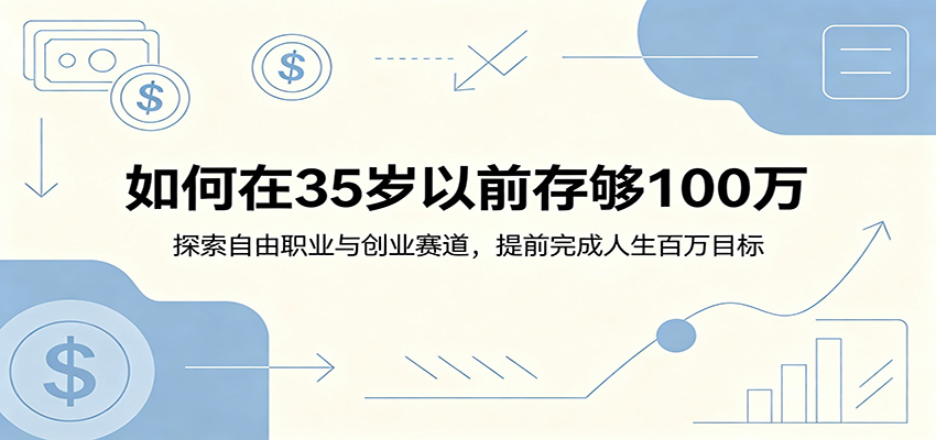 如何在35岁以前存够100万:探索自由职业与创业赛道,提前完成人生百万目标-小创项目网