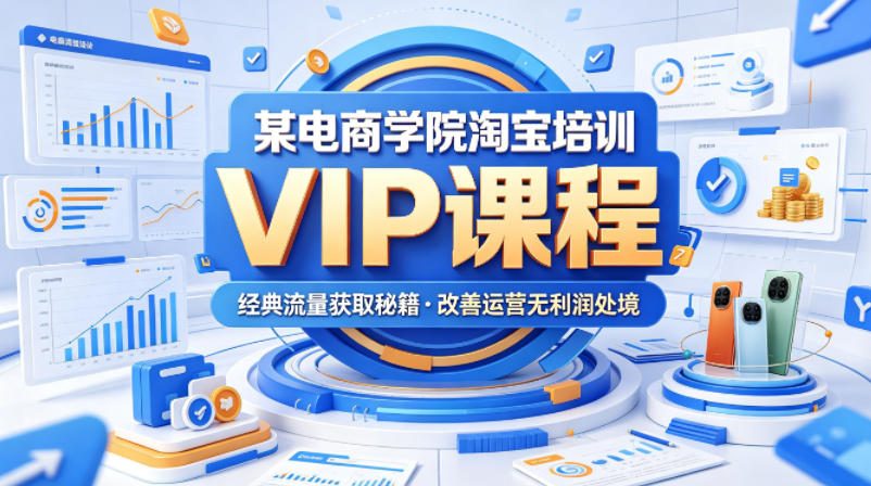 某电商学院淘宝培训VIP课程，各种经典有用的流量获取秘籍，改善运营产品没利润的处境(2026年6月)-小创项目网