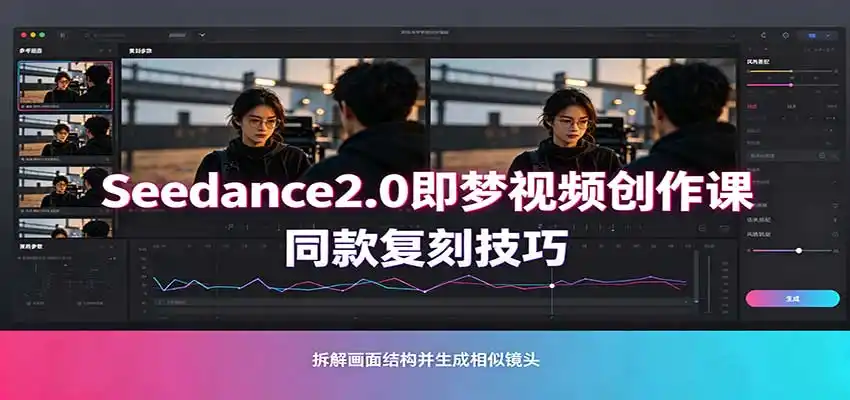 Seedance2.0即梦视频创作课：剧本式视频制作，同款复刻技巧，多行业案例落地教学-小创项目网
