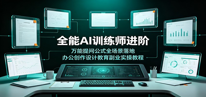 全能AI训练师进阶:万能提问公式全场景落地,办公创作设计教育副业实操教程-小创项目网