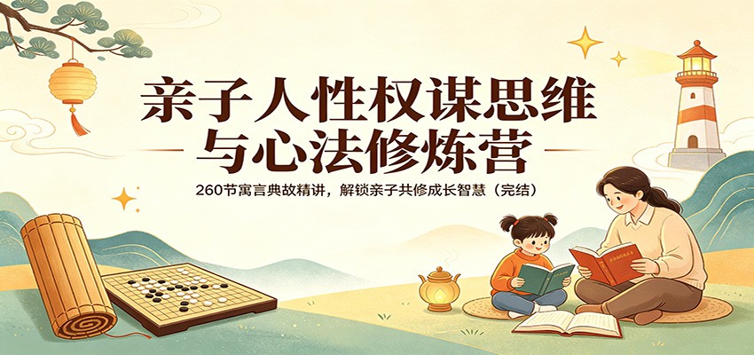亲子人性权谋思维与心法修炼营：260节寓言典故精讲，解锁亲子共修成长智慧(完结)-小创项目网
