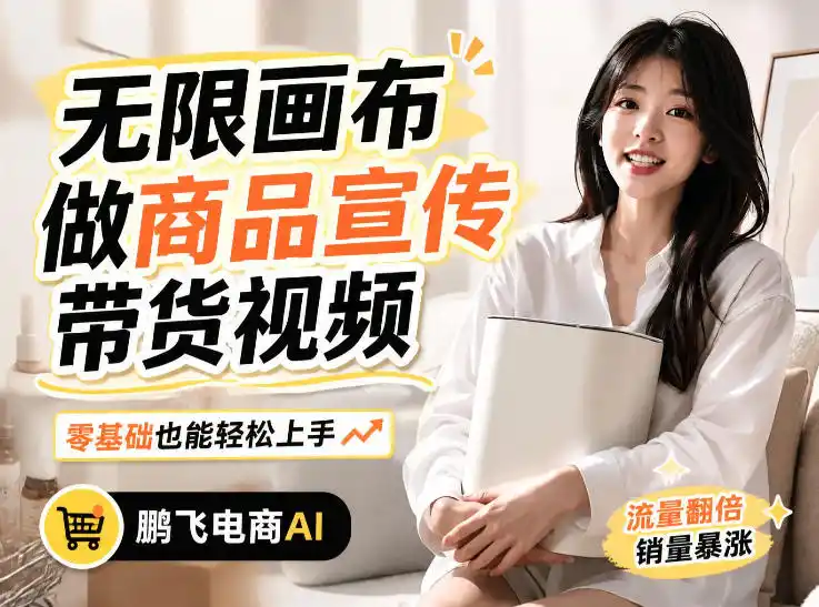 不用模特不用拍，AI生成电商带货视频｜无限画布从0到1搭建教程，全程实操演示，新手也能跟着落地-小创项目网