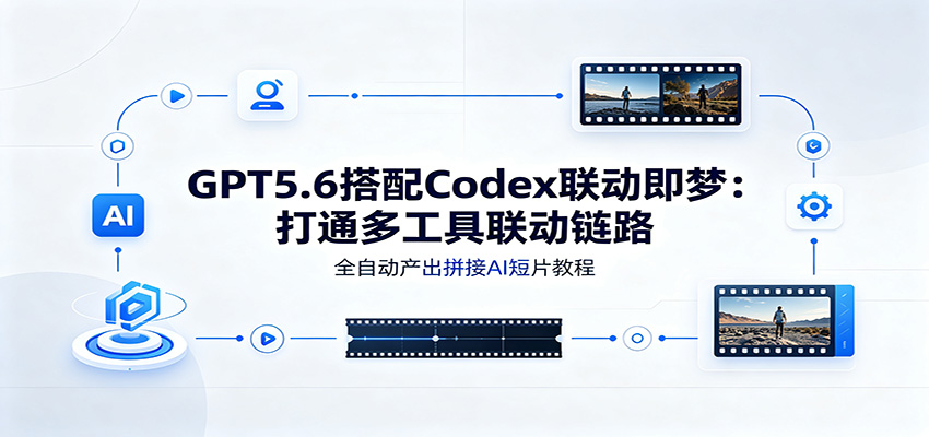 GPT5.6搭配Codex联动即梦：打通多工具联动链路，全自动产出拼接AI短片教程-小创项目网