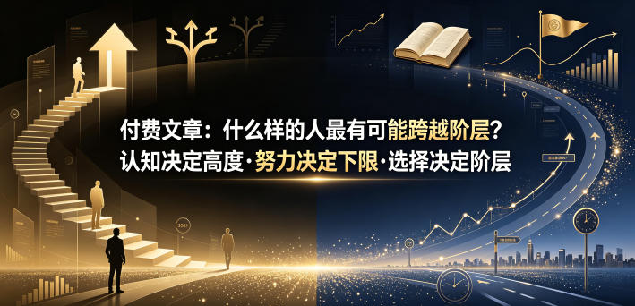 付费文章：什么样的人最有可能跨越阶层？认知决定高度·努力决定下限·选择决定阶层-小创项目网