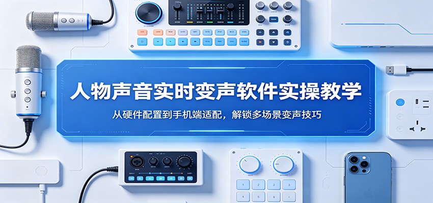 人物声音实时变声软件实操教学:从硬件配置到手机端适配,解锁多场景变声技巧-小创项目网