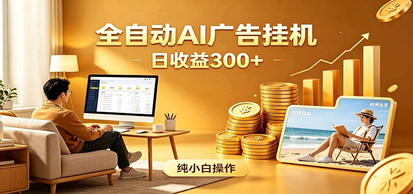 AI风口项目，全程解放双手，后台自动运行赚取收益，每天稳定收益300+-小创项目网