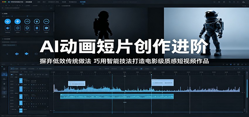 AI动画短片创作进阶:摒弃低效传统做法,巧用智能技法打造电影级质感短视频作品-小创项目网