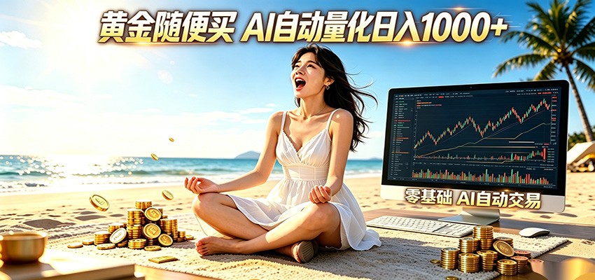 黄金随便买？AI自动外汇量化交易 在家当皇帝 日入1000+-小创项目网