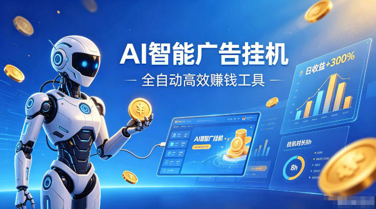 AI智能广告挂G，在家自动賺收益，全程无需人工操作、不用直播、不用拉人【揭秘】-小创项目网