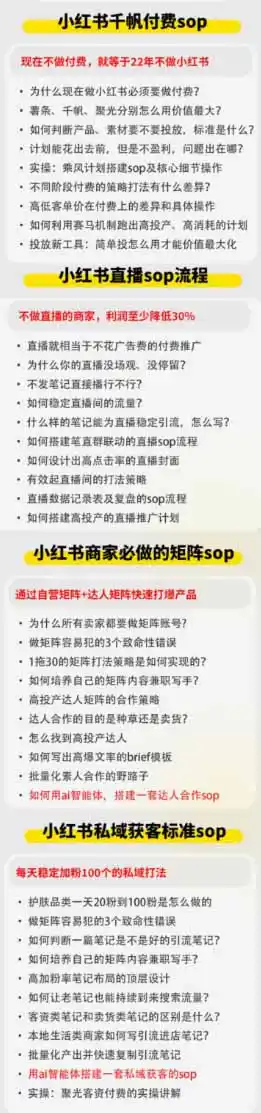 小红书高利润AI经营课2026年7.18-20：起号+爆文+付费+达人+私域，利用AI与SOP实现团队人效翻倍增长-小创项目网