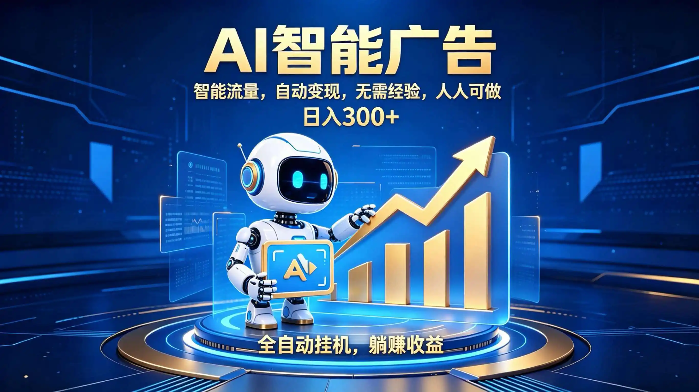 轻资产新赛道，全自动AI广告，打造持续收益-小创项目网