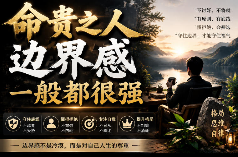 付费文章:命贵之人,边界感一般都很强