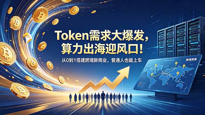 Token需求大爆发，算力出海迎风口！从0到1搭建跨境新商业，普通人也能上车-小创项目网