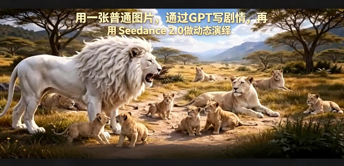 用一张普通图片，通过GPT写剧情，再用Seedance 2.0做动态演绎，居然能生成迪士尼风格搞笑动画-小创项目网