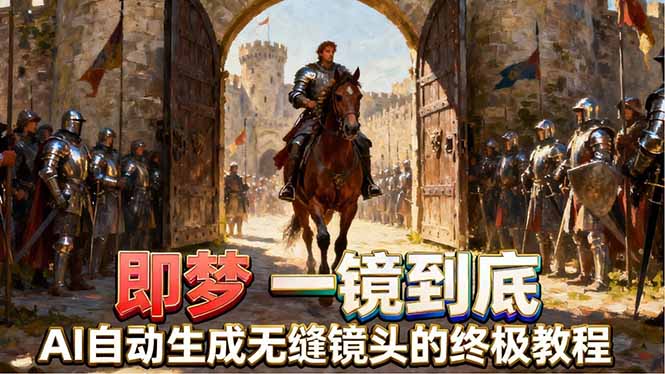 即梦AI一镜到底终极教程，智能补帧+运镜技巧，AI自动生成无缝丝滑长镜头高效出片-小创项目网